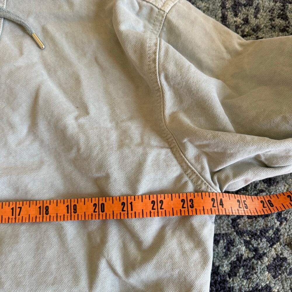Urban Outfitters BDG Sage Green Heavyweight Canvas Zip-Up Bomber Jacket Winter - Picture 11 of 13